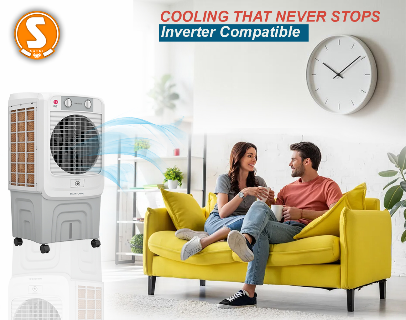 Khaitan SmartCool 65L Inverter Compatible Desert Air Cooler - Image 4